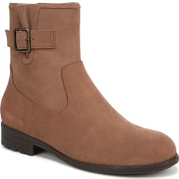 Vionic Women's Jill Zip Short Boot Hazelnut Suede 10W - Thumbnail 1