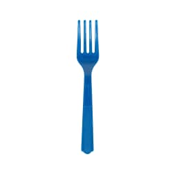 24 Count Blue Disposable Plastic Forks by Way To Celebrate - Thumbnail 1
