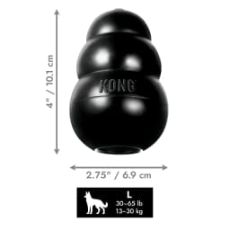 KONG® Classic Rubber Extreme Dog Toy for Power Chewers, Large, for Dogs Between 30-65 lbs - Thumbnail 5