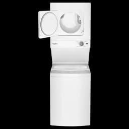Whirlpool WET4124HW 24 Inch Electric Stacked Laundry Center with 6 Wash Cycles - Thumbnail 2