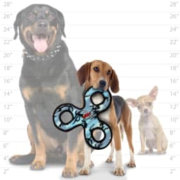 Tuffy Junior 3WayTug Camo Blue Durable Plush Dog Toy - Thumbnail 5