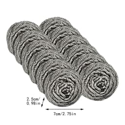 Leott Cleaning, Cleaning Brush, 12Pc Stainless Steel Wire Cleaning Kitchen Store Cleaning Steel Wool Scrubber Pad Used For Dishes, 2 Packs of Steel - Thumbnail 3