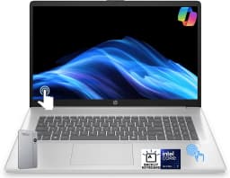 HP 17.3" Touchscreen Laptop, Intel Core Ultra 7 255U, 8GB DDR5, 256GB SSD, HD+ Display, Backlit Keyboard - Thumbnail 1