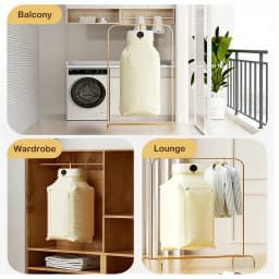 Paddsun Portable Clothes Dryer,Mini Laundry Dryers with Adjustable Timer & Remote Control Small Compact Foldable Electric Drying Machine with Dry Bag - Thumbnail 6