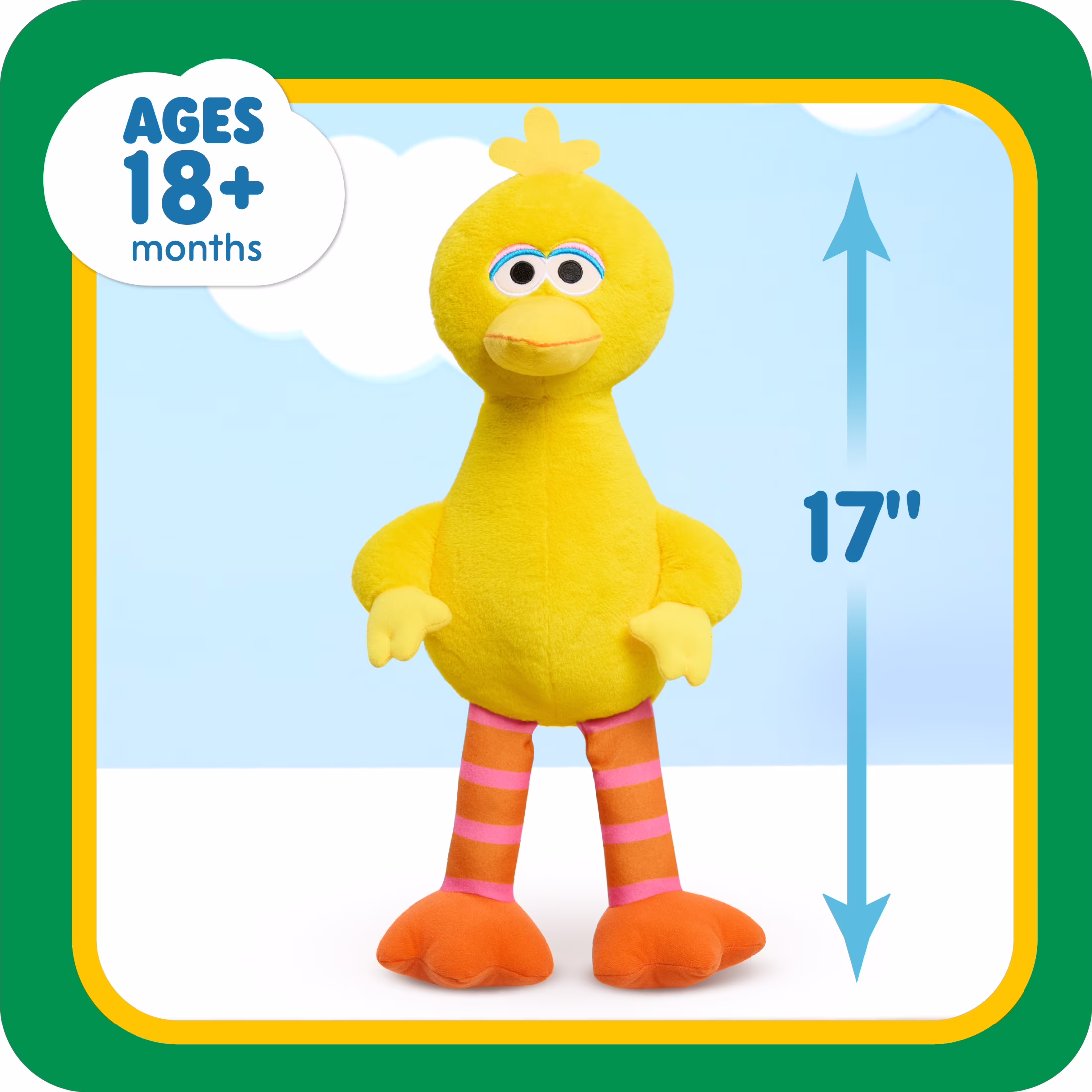 Sesame Street Large Plush Big Bird Baby and Toddler Toys - Thumbnail 3