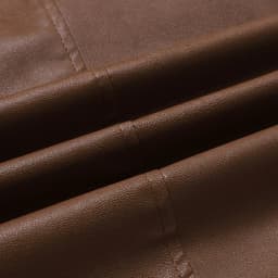 Zivyakyro Faux Leather Men Jacket Fall Winter Long Sleeve Windproof Trucker Regular Plain Warm Jackets Zip up Brown L - Thumbnail 9