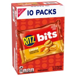 RITZ Bits Cheese Sandwich Crackers, Lunch Snacks for Kids and Adults, 10 Snack Packs - Thumbnail 15