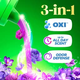 Gain Plus Laundry Detergent Liquid, Now with Odor Defense + OXI, Moonlight Breeze Scent, 170 fl oz, 129 Loads - Thumbnail 3