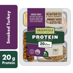 Greenfield Natural* Meat Co. Smoked Turkey Protein Snack Kit, Sliced, Tray - Thumbnail 1