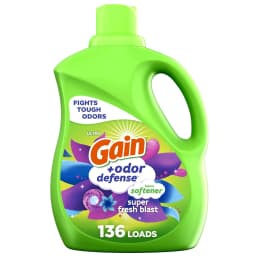 Gain Odor Defense Liquid Fabric Softener and Conditioner, Super Fresh Blast, 100 fl oz, 136 Loads - Thumbnail 1