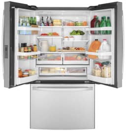 GE Appliances 23.1 cu Ft. Fingerprint Resistant Counter-Depth French-Door Refrigerator - Thumbnail 2