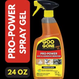 Goo Gone Pro-Power Heavy Duty Tape, Adhesive & Grease Remover Spray Gel, Orange Citrus Scent, 24 oz, 1 count - Thumbnail 1