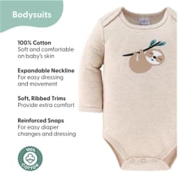 The Peanutshell Unisex Animals and Insects Cotton Layette Gift Set, Baby Clothes Essentials, 30-Piece - Thumbnail 7