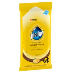 Pledge Expert Care Wood Wipes, Shines and Protects, Removes Fingerprints, Lemon Scent, 24 Count (Pack of 6) - Thumbnail 13