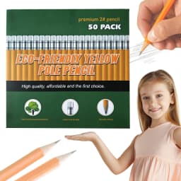 50PCS/Set Unsharpened Natural Wood Pencils, Blank Wooden Drawing Pencils for Office Drafting, DIY Crafts & General Sketching - Thumbnail 1