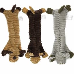 Pack of 3 Squeaky Dog Toys Indestructible for Large Dogs, Tough Soft Dog Toys Bundle for 8 Weeks Puppy and Small Dogs, Durable Dog Toys, No Stuffing - Thumbnail 2
