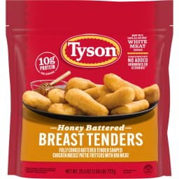 Tyson Honey Battered Breast Tenders, 25.5 oz (Frozen, Fully Cooked) - Thumbnail 1