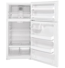 GE Appliances Top Freezer Freestanding Refrigerator, White - Thumbnail 4