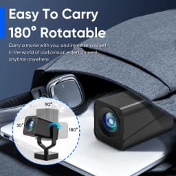 GCZ Projector with WiFi and Bluetooth, 1080P Support Portable Projector, Auto Keystone and Electric Focus - Thumbnail 9