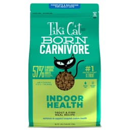 Tiki Cat Born Carnivore Indoor Health Dry Cat Food, Trout & Menhaden Fish Meal, 3 lbs. Bag - Thumbnail 1
