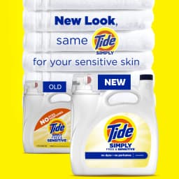 Tide Simply Laundry Detergent Liquid, Free & Sensitive, 117 fl oz, 89 Loads - Thumbnail 6