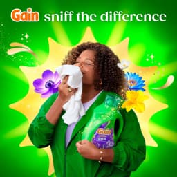 Gain Plus Laundry Detergent Liquid, Now with Odor Defense + OXI, Moonlight Breeze Scent, 170 fl oz, 129 Loads - Thumbnail 9