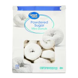 Great Value Powdered Sugar Mini Donuts, 10 oz - Thumbnail 2