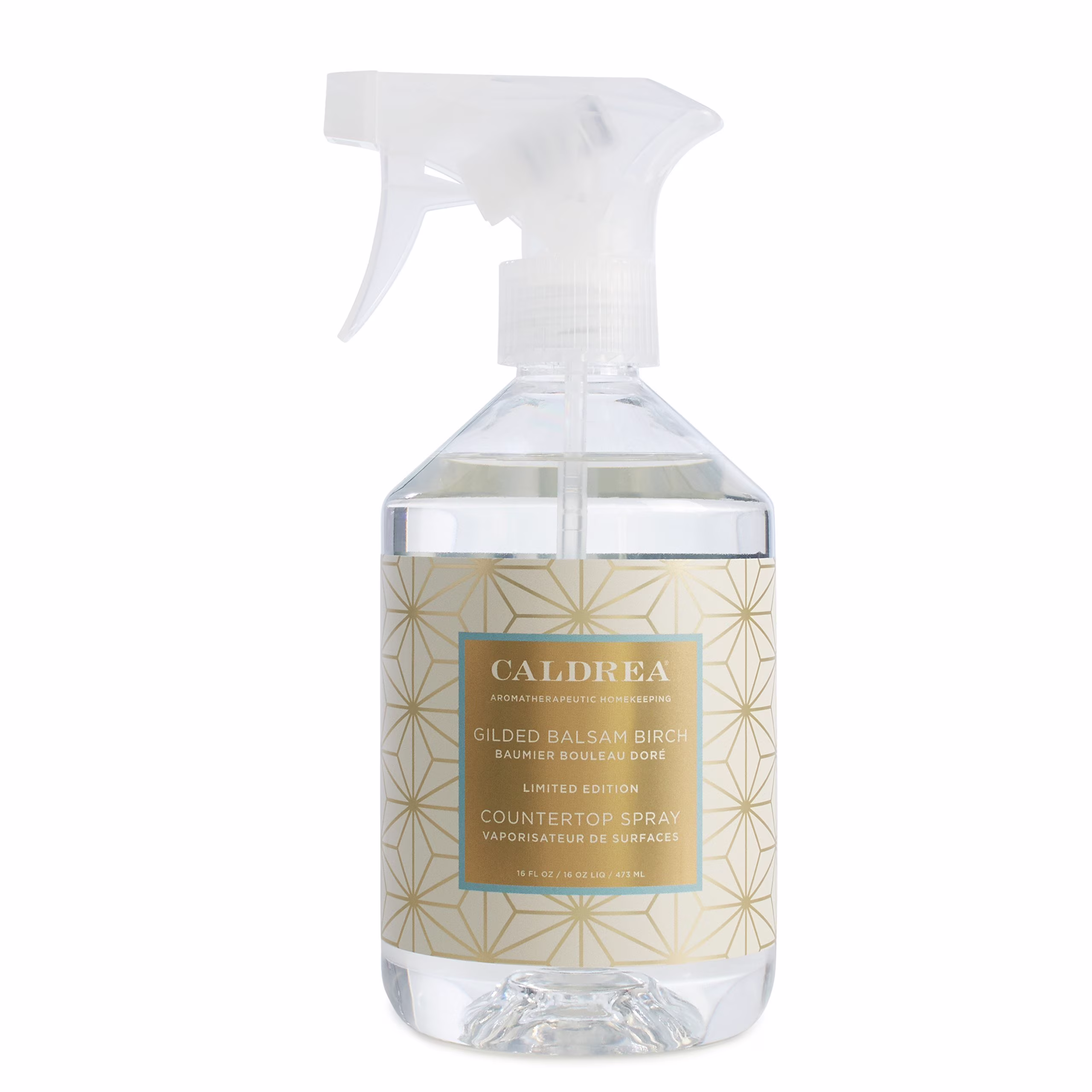 Caldrea Multi-surface Countertop Spray Cleaner, Made with Vegetable Protein Extract, Gilded Balsam Birch Scent, 16 oz - Thumbnail 2