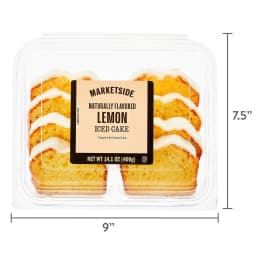Marketside Fresh Iced Lemon Sliced Loaf Cake, 14.1 oz, 8 Count - Thumbnail 7