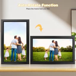 GCZ 15.6 inch Large WIFI Digital Photo Frame with 1080P IPS Full HD Touchscreen Share Photos and Videos Instantly via FRAMEO App, SD Card USB Support - Thumbnail 8