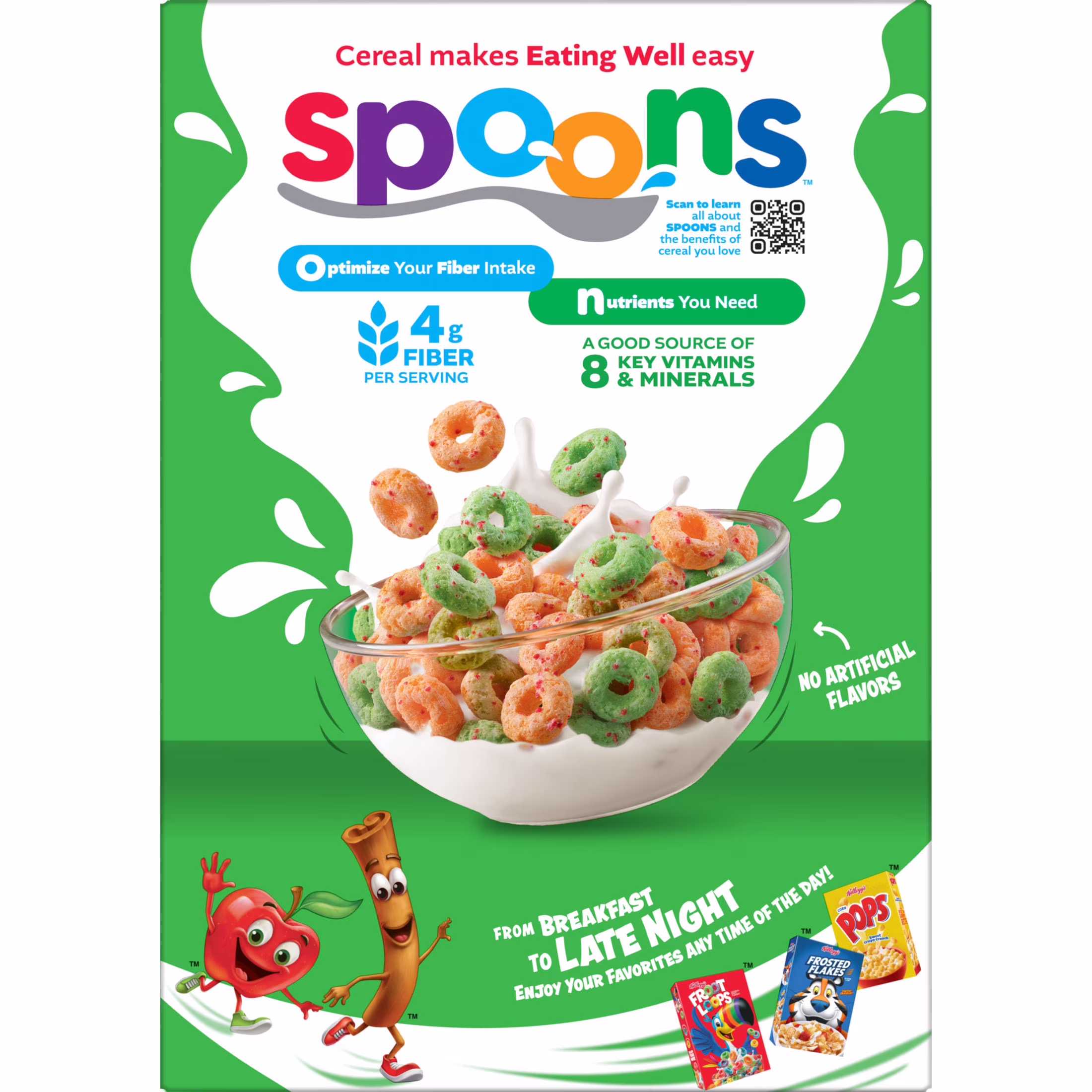 Kellogg's Apple Jacks Original Breakfast Cereal, 15g Whole Grains, 8.9 oz - Thumbnail 10