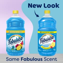 Fabuloso 2X Multi-Purpose Cleaner, No Rinse Floor Cleaner, Tropical Spring Scent, 56 fl oz - Thumbnail 2