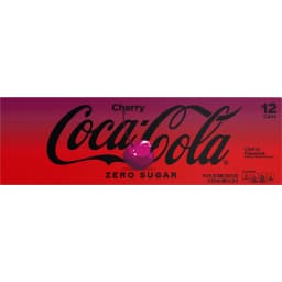 Coca-Cola Zero Sugar Cherry Soda Pop Fridge Pack Cans, 12 fl oz, 12 Pack - Thumbnail 10