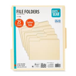 Pen+Gear Manila File Folders, Letter Size, 25 Count - Thumbnail 5