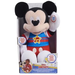 Disney Junior Mickey Mouse Funhouse Singing Fun Mickey Mouse 13 Inch Lights and Sounds Feature Plushie, Sings The Wiggle Giggle Song Baby and Toddler - Thumbnail 6