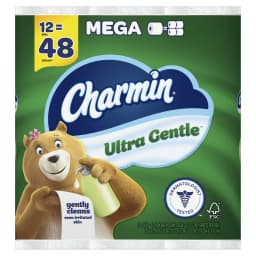 Charmin Ultra Gentle Toilet Paper, 12 Mega Rolls, 231 Sheets Per Roll - Thumbnail 9