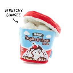 BARK Poopies and Cream Dog Toy, Plush Pint Design, Squeaky, All Sizes - Thumbnail 2
