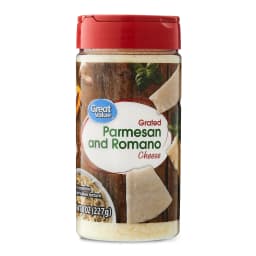 Great Value Grated Parmesan and Romano Cheese, 8 oz Shaker - Thumbnail 1