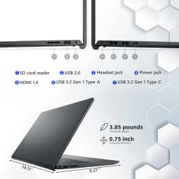 Dell Inspiron 15 3530 Touchscreen Laptop, Intel Core i5-1334U, 16GB RAM, 512GB PCIe SSD, Windows 11 Pro, w/Accessory - Thumbnail 7