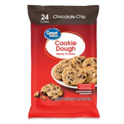 Great Value Ready to Bake Regular Chocolate Chip Cookie Dough, 16.5 oz - Thumbnail 2