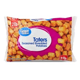 Great Value Taters Seasoned and Shredded Potatoes, 32 oz (Frozen) - Thumbnail 1