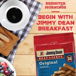 Jimmy Dean Heat 'N Serve Original Pork Breakfast Sausage Links, 36 Count (Frozen) - Thumbnail 2