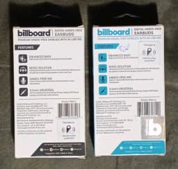 RHEA- Billboard Titanium Earbuds With In-Line Mic 3.5Mm 2 Sets 1 Black + 1 Teal In-Ear - Thumbnail 2