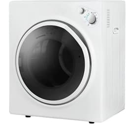 TABU 3.2 cu.ft. Portable Dryer for Clothes,13lbs Compact Dryer,Front Load,Stainless Steel Tub,White - Thumbnail 1