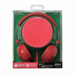 RHEA- Elecom 3.5Mm Wire Red Headphones With Mic For Android Smart Phone, Android Pc - Thumbnail 2