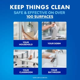 Lysol Disinfecting Wipes, All Purpose Cleaner, Multi Surface Antibacterial Cleaning Wipes, Cleaning Supplies, Crisp Linen Scent, 80 Count - Thumbnail 4