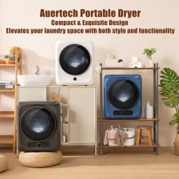 Auertech 850W, 1.6 Cu.ft. Portable Cloth Dryer Electric Compact Laundry Dryer, Stainless Steel Tub - Thumbnail 6