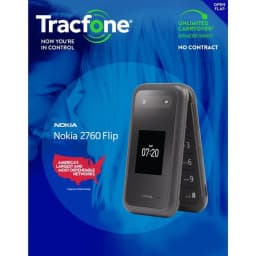 TracFone Nokia 2760 Flip |4GB | Black Prepaid Flip Phone | Brand New - Thumbnail 2