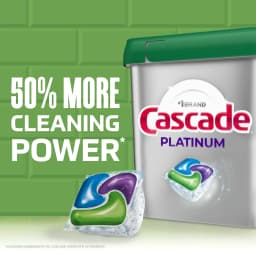 Cascade Platinum Dishwasher Pods, Dishwasher Detergent, Dish Detergent Soap, Fresh, 12 Count - Thumbnail 5