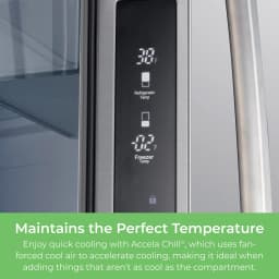 Kenmore 20.3 Cu. ft. Capacity Counter-Depth French Door Refrigerator and Freezer with Ice Maker, Stainless Steel - Thumbnail 8